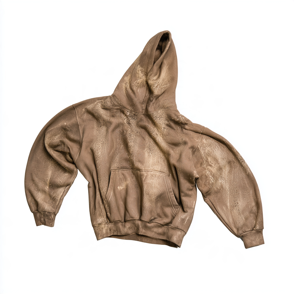 Clay crackle hoodie